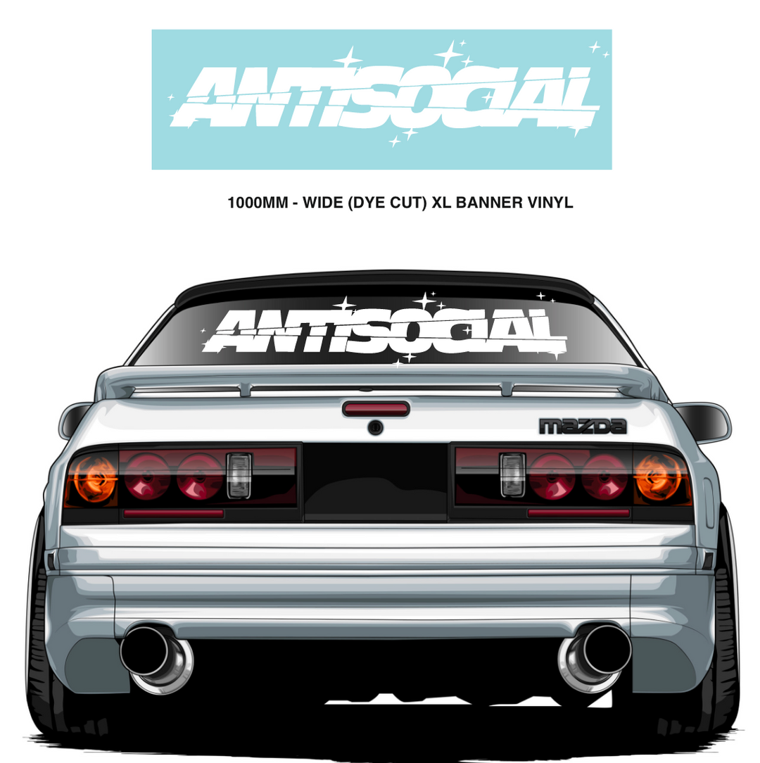 ANTISOCIAL Banner Vinyl 1000mm