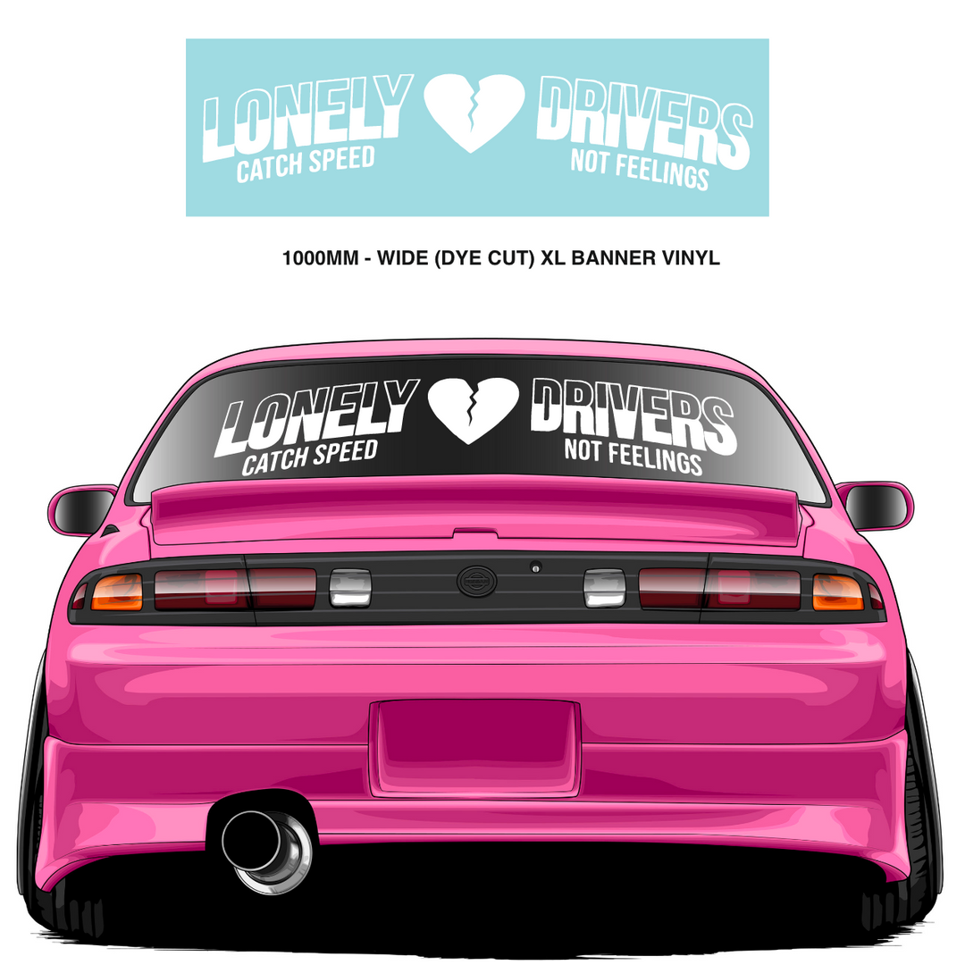 LonleyDrivers XL Banner Vinyl 1000mm