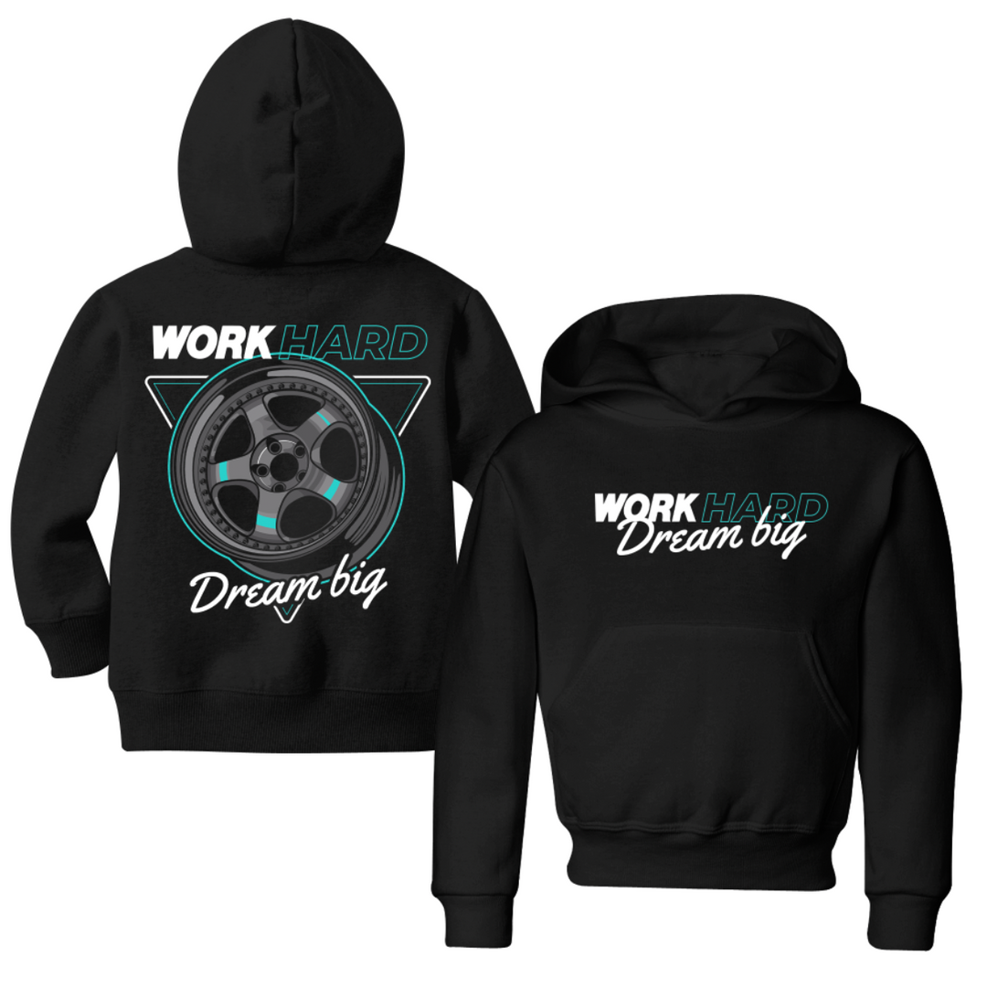 Kids Workhard Dream Big Hoodie