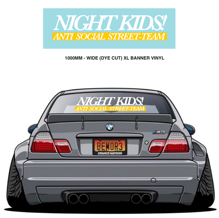 NightKids XL Banner Vinyl 1000mm