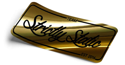 #2 Gold Chrome Arch Decal Decal - Strictly Static
