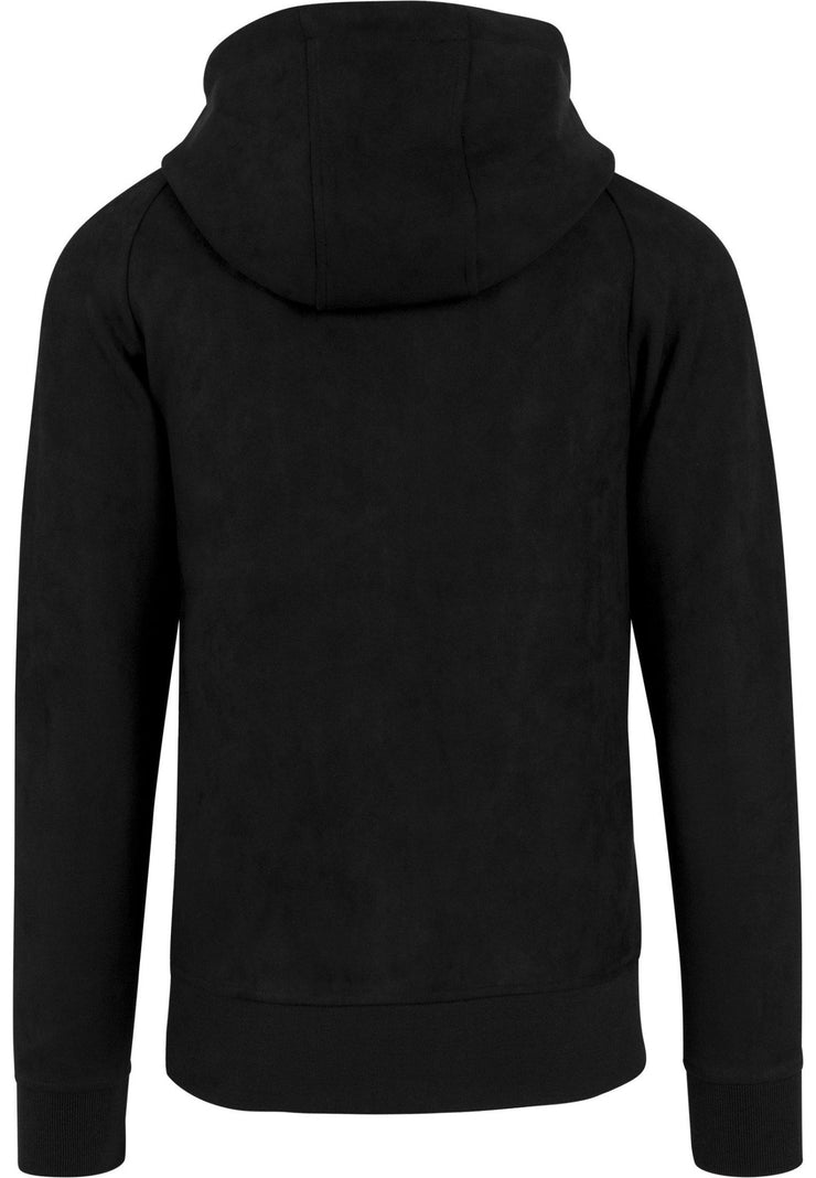 Black Suede Hoody - Strictly Static