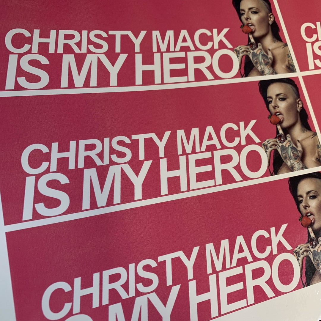 Christy make is my hero Decal - Strictly Static