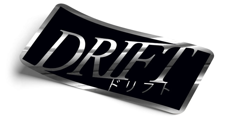 Drifter Silver Chrome Decal - Strictly Static