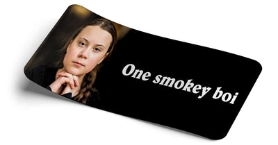 Gretta Thunberg One Smokey Boi Decal - Strictly Static