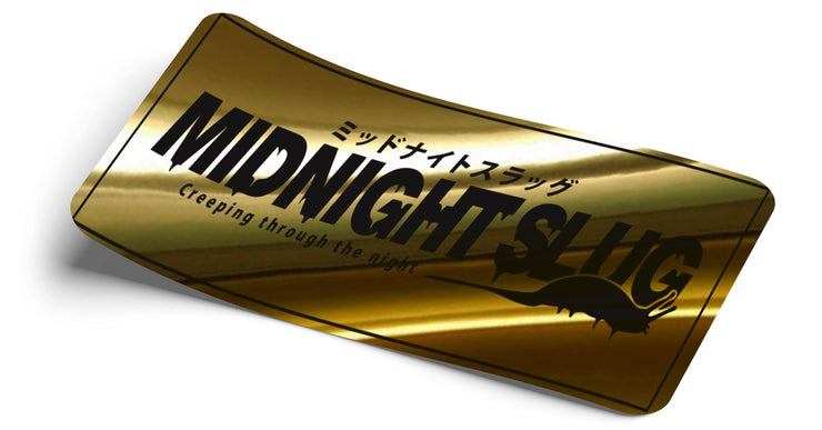 Midnight slug 🐌 Gold Chrome Decal - Strictly Static