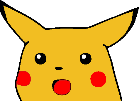 PIKACHU CONCERN MEME Decal - Strictly Static