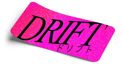 Pink Glitter Drifter Decal - Strictly Static