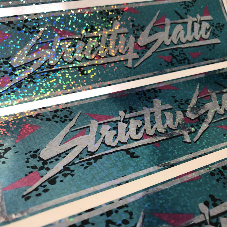 Retro Inverted Glitter Arch Decal Decal - Strictly Static
