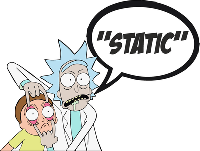 Rick & Morty Decal - Strictly Static