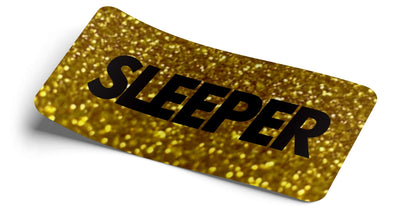 Sleeper Gold Glitter Decal - Strictly Static