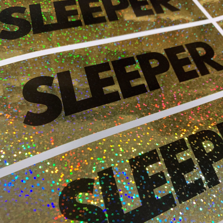Sleeper Gold Glitter Decal - Strictly Static