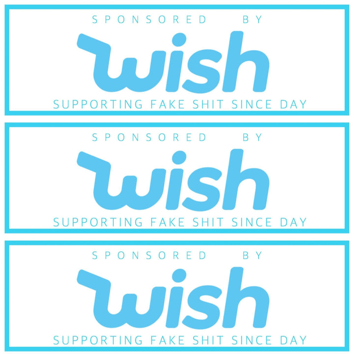 Sponsored by wish Decal - Strictly Static