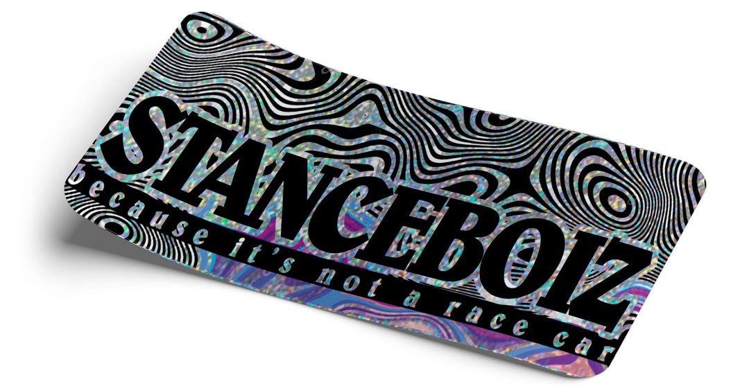 Stance Boiz Silver Glitter Decal - Strictly Static