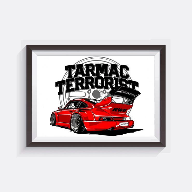 Tarmac Terrorist Poster - Strictly Static